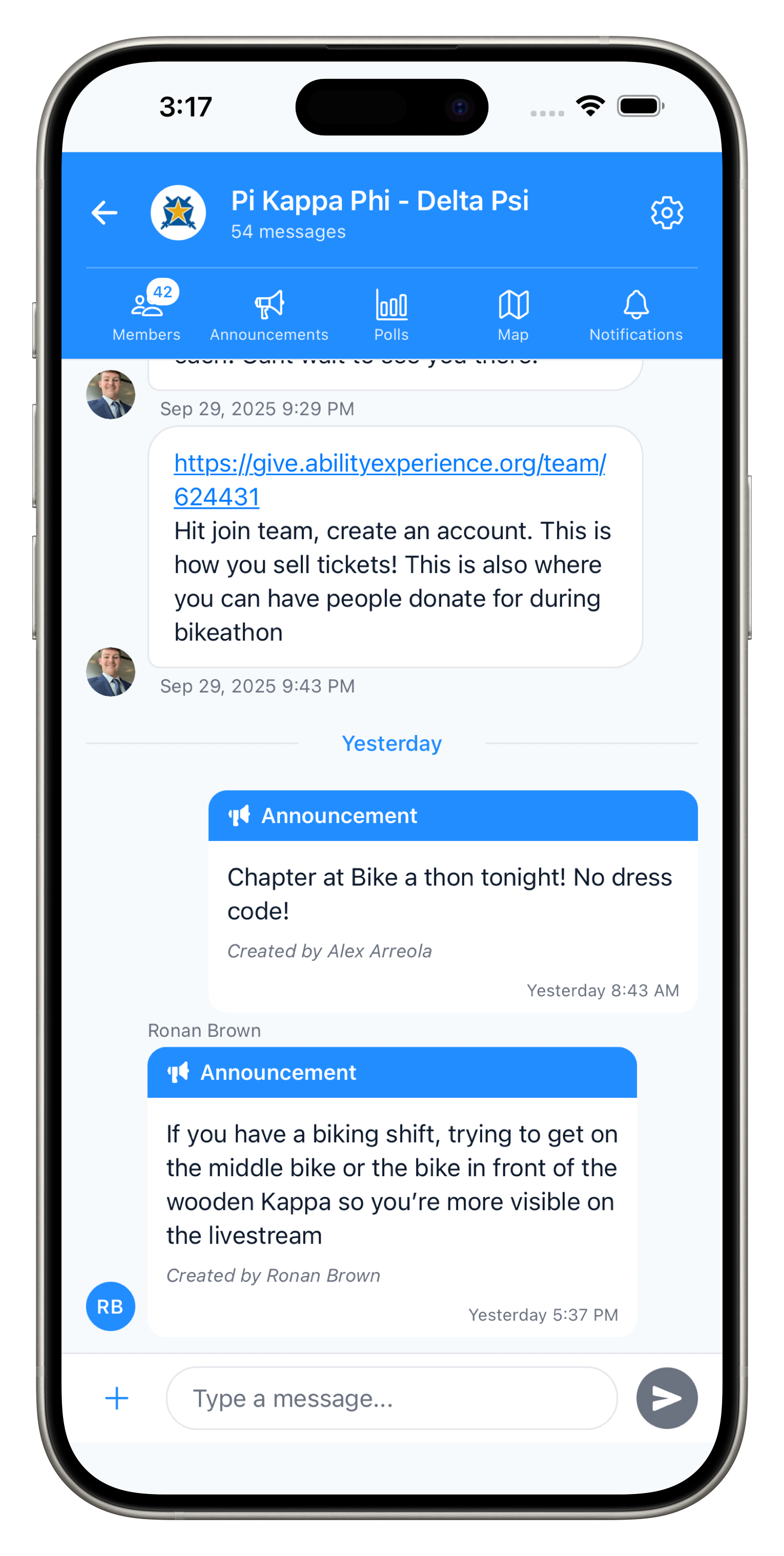CliqWave accountability feed celebrating points